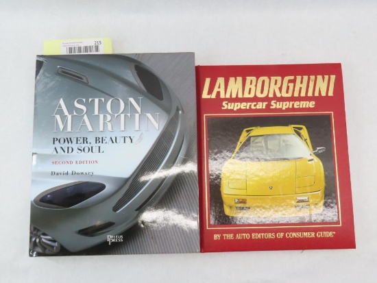 (2) Automobile Books, Aston Martin & Lamborghini