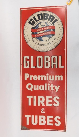Vintage Global Tire & Rubber Co. Sign