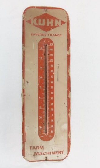Vintage Kuhn Farm Machinery Advertising Thermometer