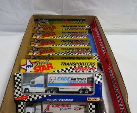 (11) Matchbox Car Hauler Diecast Trucks