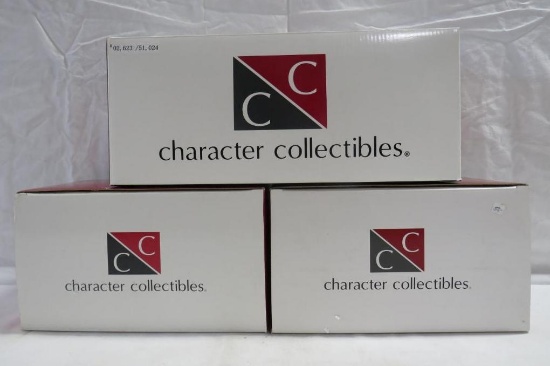 (3) NASCAR Character Collectables Figurines