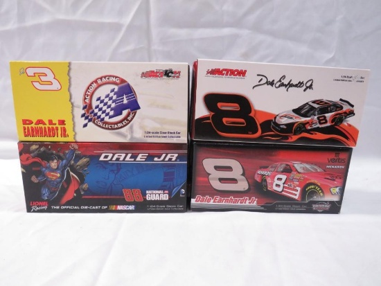 (4) 1:24 Scale Dale Earnhardt Jr. Diecast Cars