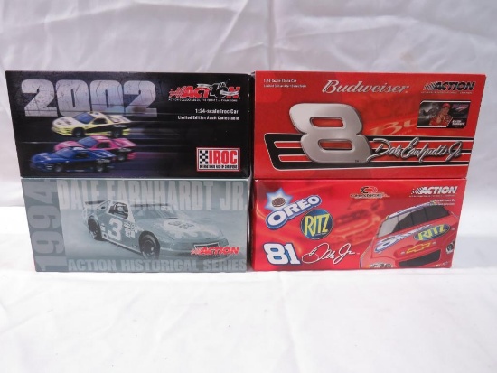 (4) 1:24 Scale Dale Earnhardt Jr. Diecast Cars