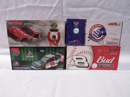 (4) 1:24 Scale Dale Earnhardt Jr. Diecast Cars