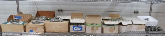 (23) Asst. Danbury Mint Pewter Collectable Cars