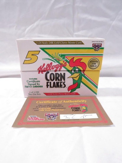 (2) 1:24 Scale Terry Labonte Corn Flake Diecast Car
