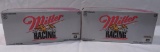 (2) Rusty Wallace Miller Racing Stock Car Banks