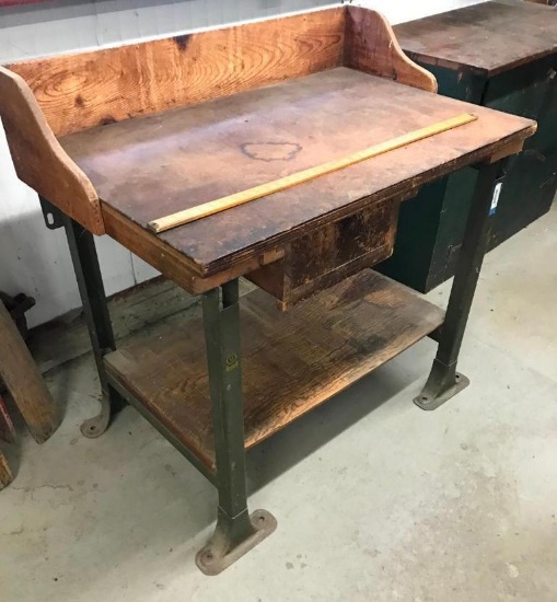 Vintage Work Bench by New Britain Co. CT.