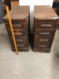 (2) 4-Drawer Cabinets