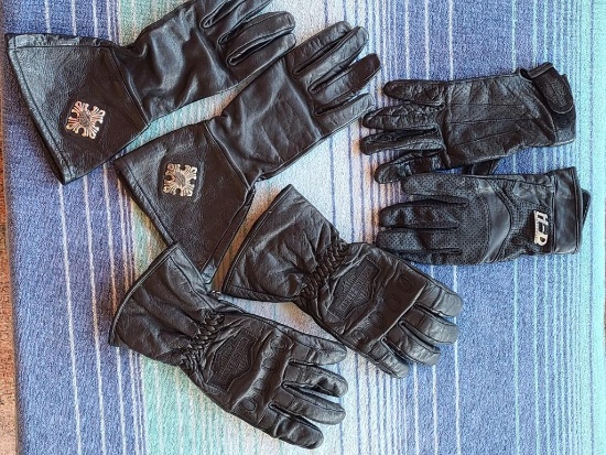 (3) Pair Ladies Harley Davidson Gloves