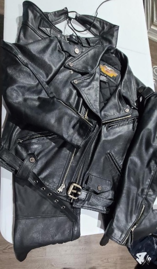 Men's Harley Davidson Leather Jacket & Chaps
