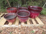 (5) Poly Planters