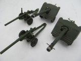 (2) Dinky Toys & (2) Britains Artillery Pieces