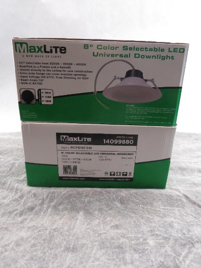 (2) MaxLite 8" Color Selectable LED Universal Downlight