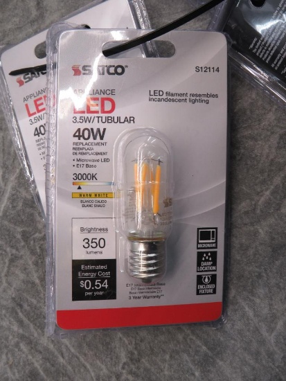(10) Satco Appliance LED Replacement Bulbs