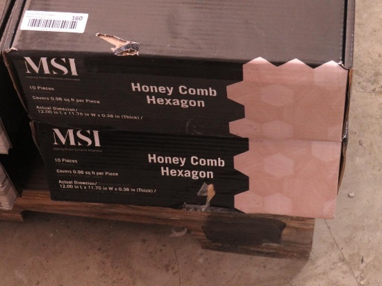 (20) pcs. of 12" x 12" MSI Honeycomb Hexagon Tile