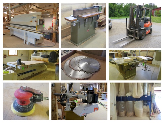 (1583) Forklift, Woodworking Machinery & Equip.