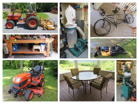 (1605) Kubota Tractors & Woodworking Equip.