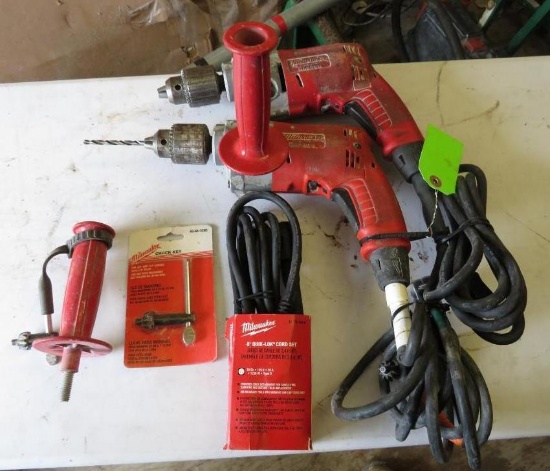 (2) Milwaukee .5" Drive Drills