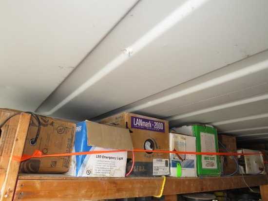 (6) Boxed Spools Of Multi Strand Small Gauge Wire & LED Emergency Light