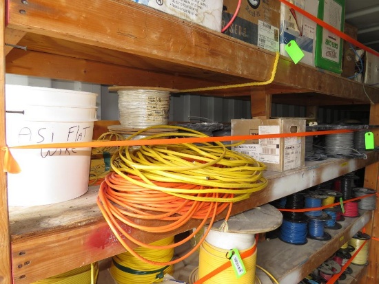 (9) Spools Of Small Gauge Multi Strand Wire