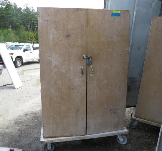 Pair Of Upright Wooden Cabinets