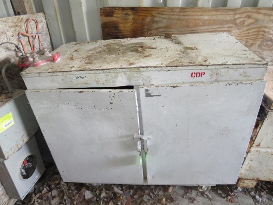 Large 3-Shelf Metal Cabinet