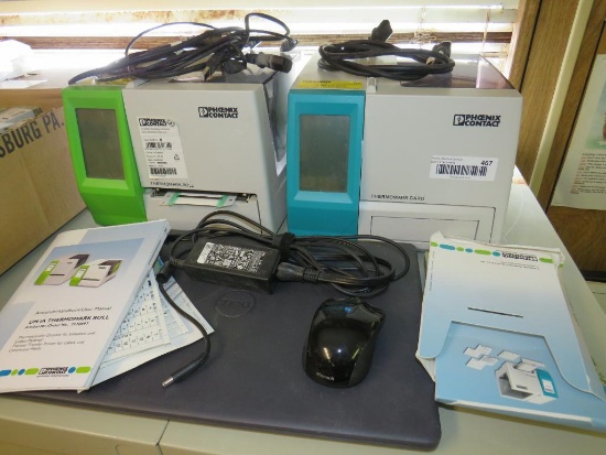 Phoenix Contact Thermomark Card & Roll Thermal Transfer Printer for Labels w/ Dell Computer