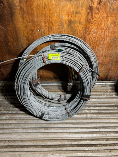 (4) Rolls Of Galvanized Cable Guide Wire