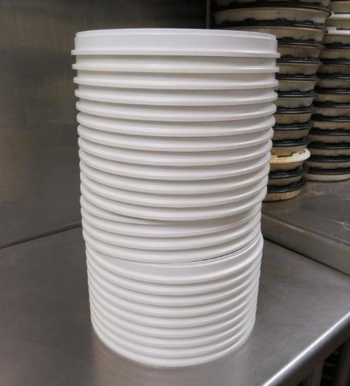 (25) Poly Pizza Hut Lids
