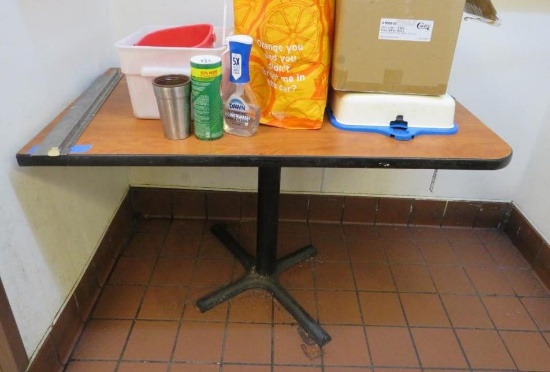 Pedestal Base Table & Asst. Chairs