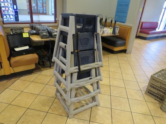 (4) Poly Children's Booster Chairs