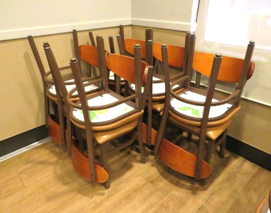 (10) Valore Metal & Wood Chairs