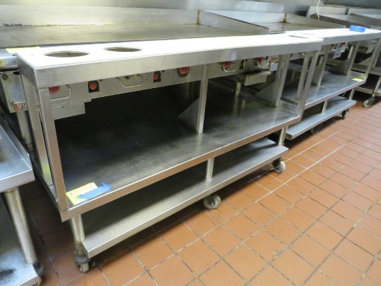 Custom SS 2-Tier Range Rack w/ Cutting Board