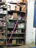 Contents of Steel Shelf incl. Auto Lubricants, Filter Catalogs