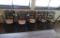 (10) Ladderback Metal & Wood Chairs