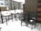 Steel Outdoor Patio Furniture (3) 4-Top Tables & (12) Chairs