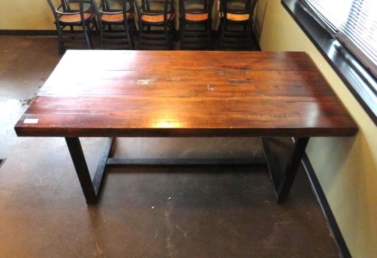 Wooden & Metal 6-Top Table