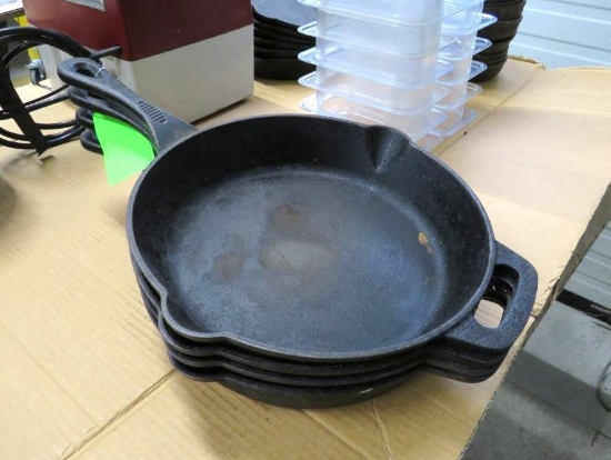 (4) 10" Cast Iron Skillets