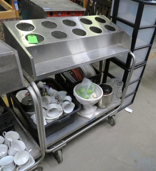 10-Hole SS Silverware Holder