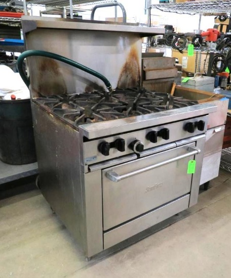 SunFire 6-Burner Range W/ Backsplash