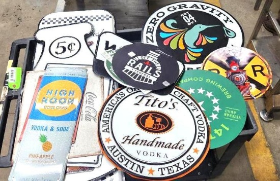 (14) Tin Signs
