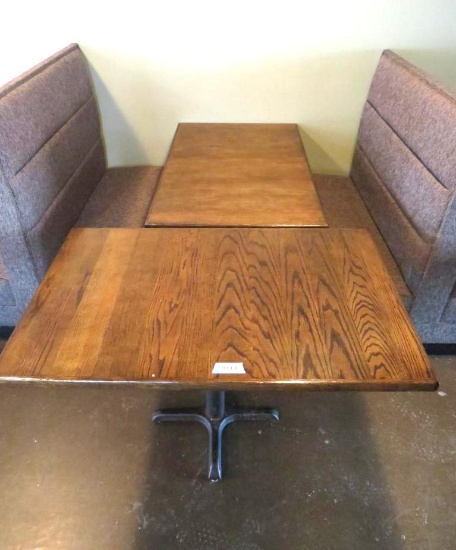 (6) Wooden 4-Top Tabletops