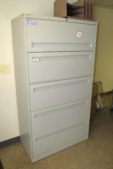 Metal 5-Drawer Filing Cabinet