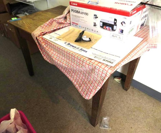 Oak Farmhouse Style Dining Table