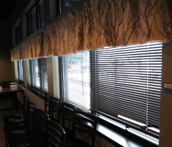 (16) 36.5"x64" Black Blinds