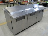 True SS 3-Door Prep Unit