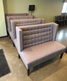 (4) Upholstered Booth Chairs
