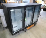 Koolmore BC-3DSW-BLK 3-Door Back Bar Refrigerator