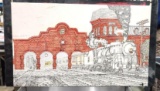 Stanley Folsom Hand Colored Train Print